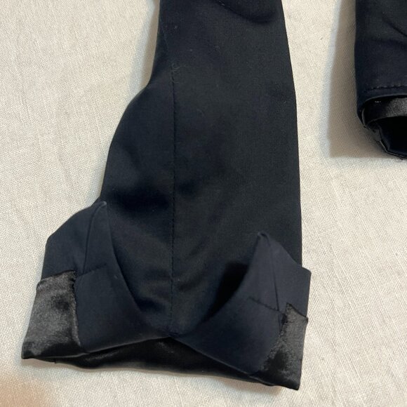 Armani Exchange Navy Satin Trim Blazer Jacket Women's Size L Fitted Single Butto - Picture 10 of 12